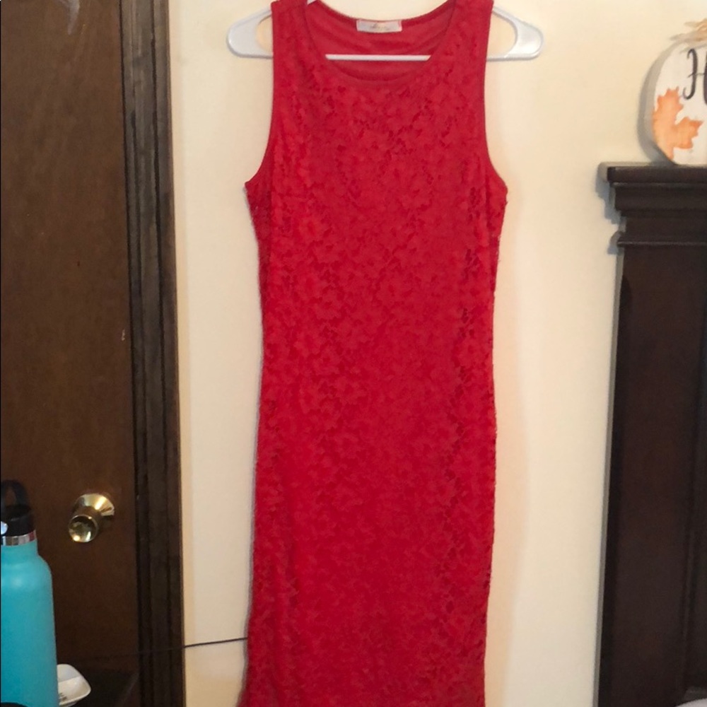 Red dress
